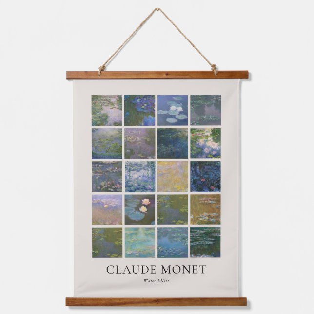 Claude Monet Water Lilies Hanging Tapestry (Front)