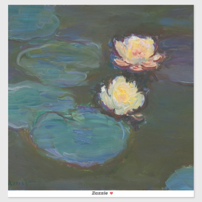 Claude Monet Water Lilies Impressionist Oil Art (Sheet)