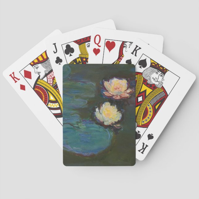 Claude Monet Water Lilies Impressionist Oil Art Playing Cards (Back)