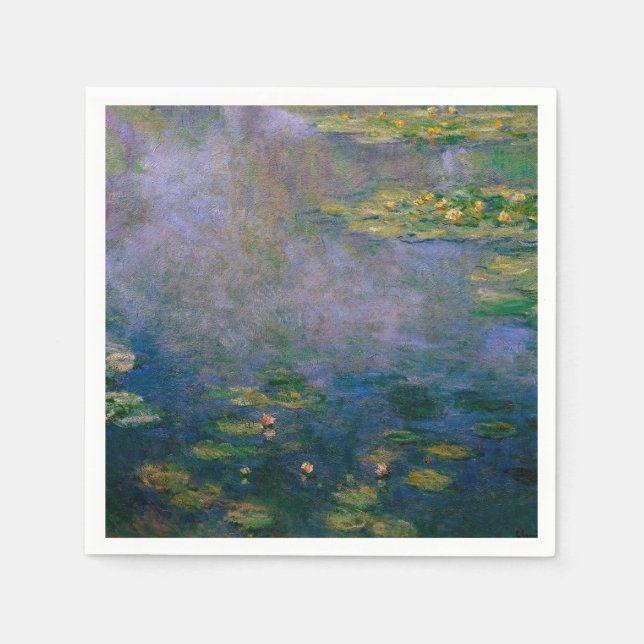 Claude Monet - Water Lilies Napkin (Front)