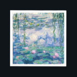 CLAUDE MONET - Water lilies Napkin<br><div class="desc">CLAUDE MONET - Water lilies
Oil on canvas; reproduction</div>