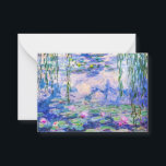 Claude Monet - Water Lilies / Nympheas 1919 Card<br><div class="desc">Water Lilies / Nympheas (W.1852) - Claude Monet,  Oil on Canvas,  1916-1919</div>