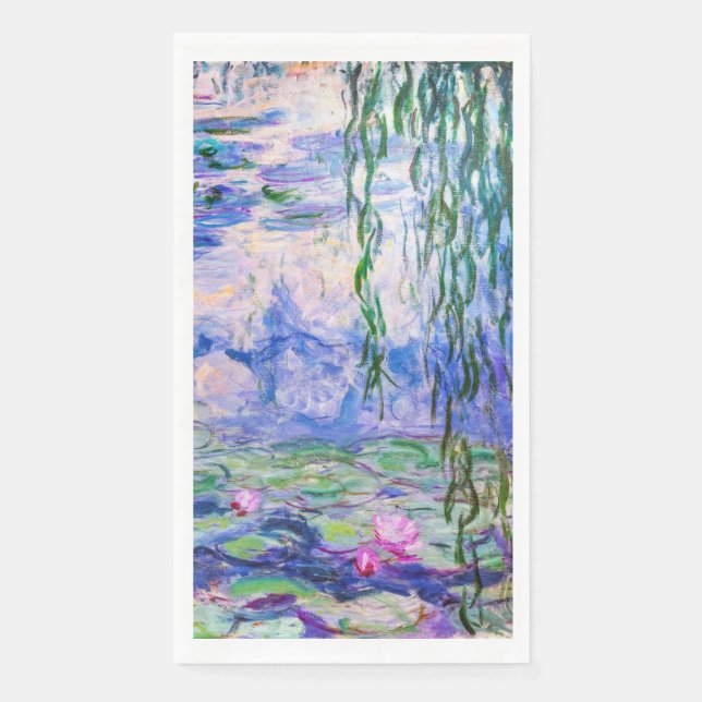 Claude Monet - Water Lilies / Nympheas 1919 Napkin (Front)