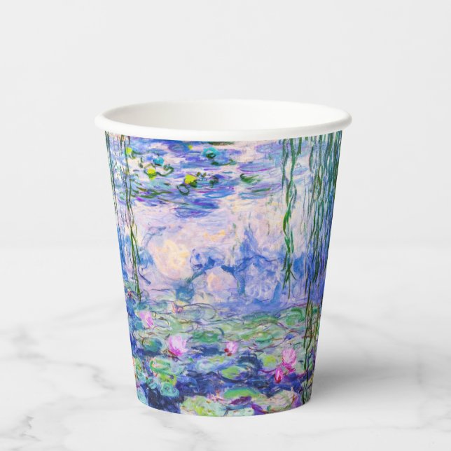 Claude Monet - Water Lilies / Nympheas 1919 Paper Cups (Front)