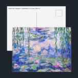 Claude Monet - Water Lilies / Nympheas 1919 Postcard<br><div class="desc">Water Lilies / Nympheas (W.1852) - Claude Monet,  Oil on Canvas,  1916-1919</div>
