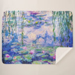Claude Monet - Water Lilies / Nympheas 1919 Sherpa Blanket<br><div class="desc">Water Lilies / Nympheas (W.1852) - Claude Monet,  Oil on Canvas,  1916-1919</div>