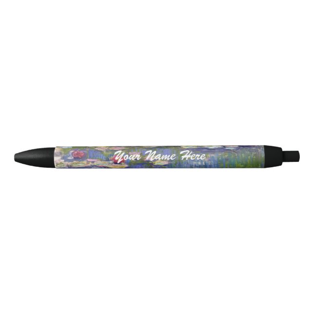 Claude Monet - Water Lilies / Nympheas Black Ink Pen (Front)