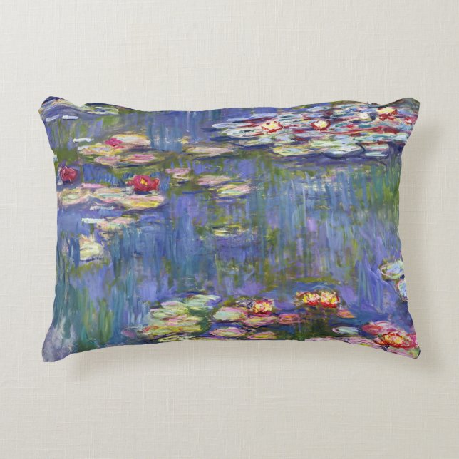 Claude Monet - Water Lilies / Nympheas Decorative Cushion (Front)