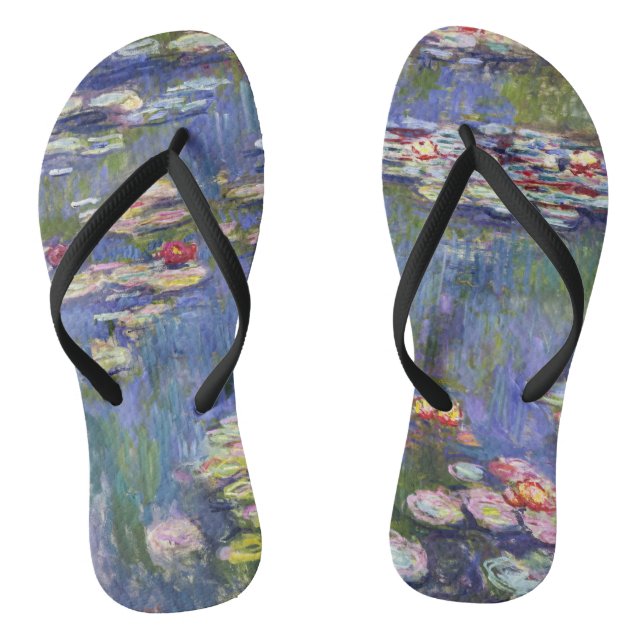 Claude Monet - Water Lilies / Nympheas Jandals (Footbed)