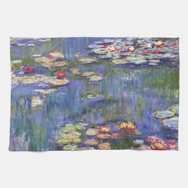 Claude Monet - Water Lilies / Nympheas Tea Towel (Horizontal)