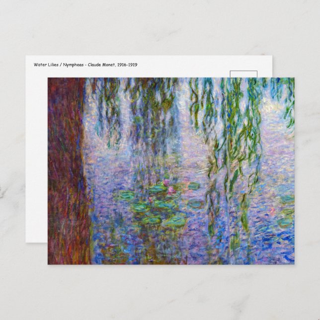 Claude Monet - Water Lilies Postcard (Front/Back)