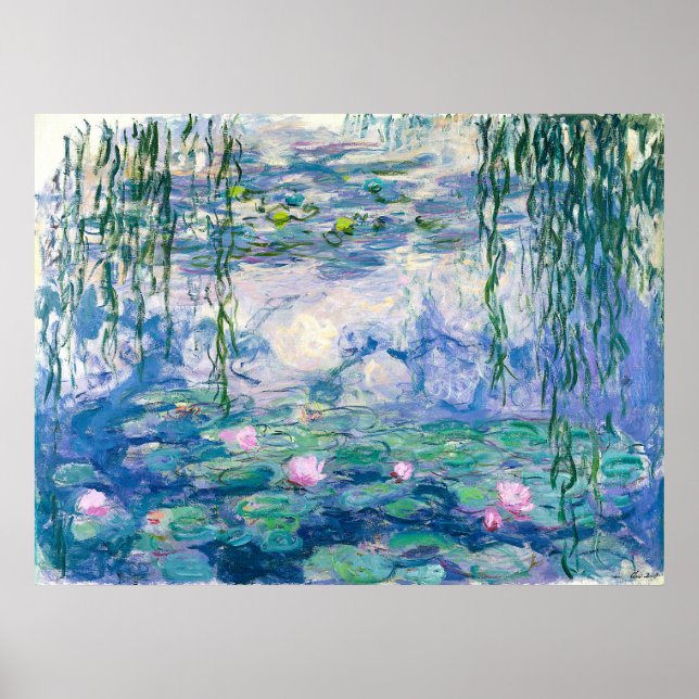CLAUDE MONET -Water lilies Poster (Front)