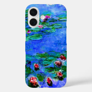 Claude Monet - Water Lilies (red) iPhone 16 Case