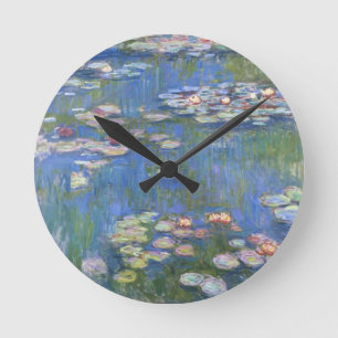 Claude Monet // Water Lilies Round Clock