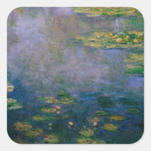 Claude Monet - Water Lilies Square Sticker
