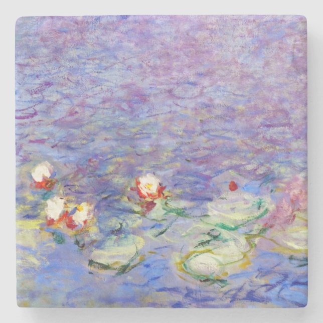 Claude Monet - Water Lilies Stone Coaster (Front)
