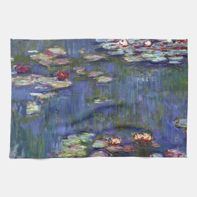 Claude Monet Water Lilies Tea Towel (Horizontal)