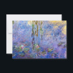 Claude Monet - Water Lilies Thank You Card<br><div class="desc">Water Lilies / Nympheas by Claude Monet in 1916-1919</div>