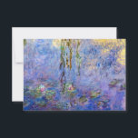 Claude Monet - Water Lilies Thank You Card<br><div class="desc">Water Lilies / Nympheas by Claude Monet in 1916-1919</div>