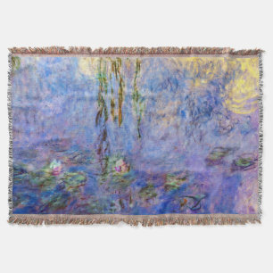 Claude Monet - Water Lilies Throw Blanket