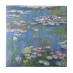 Claude Monet // Water Lilies Tile<br><div class="desc">Water Lilies is a series of approxiamately 250 oil paintings by French Impressionist Claude Monet (1840-1926). The paintings depict Monet's flower garden at Giverny and were the main focus of Monet's artistic production during the last thirty years of his life.</div>