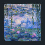 Claude Monet Water Lilies Vintage Floral HD Art Bandana<br><div class="desc">Claude Monet Water Lilies Vintage Floral HD Art Bandanna & Handkerchief.
Water Lilies painting by Claude Monet. Painted between 1916-1919.</div>