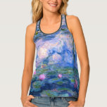 Claude Monet Water Lilies Vintage Floral HD Art Singlet<br><div class="desc">Claude Monet Water Lilies Vintage Floral HD Art Tank Top.
Water Lilies painting by Claude Monet. Painted between 1916-1919.</div>
