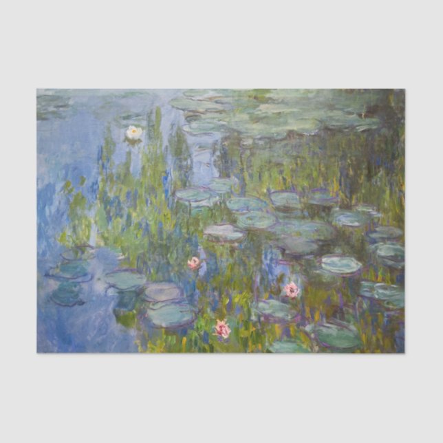 Claude Monet Water Lilies Water Lily Decoupage Tissue Paper (Front)