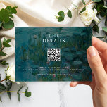 Claude Monet Water Lilies Wedding Enclosure Card<br><div class="desc">Create your own personalised wedding enclosure cards featuring Claude Monet Water Lilies painting.</div>