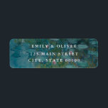 Claude Monet Water Lilies Wedding Return Address<br><div class="desc">Modern wedding return address label featuring Claude Monet Water Lilies painting.</div>