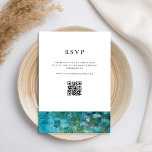 Claude Monet Water Lilies Wedding RSVP Card<br><div class="desc">Create your own personalised wedding RSVP cards featuring Claude Monet Water Lilies Painting</div>