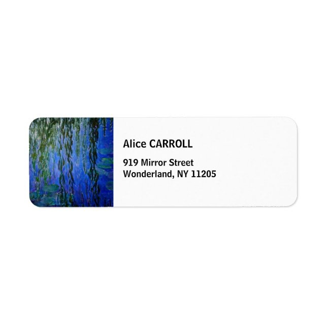 Claude Monet - Water Lilies with weeping willow (Front)