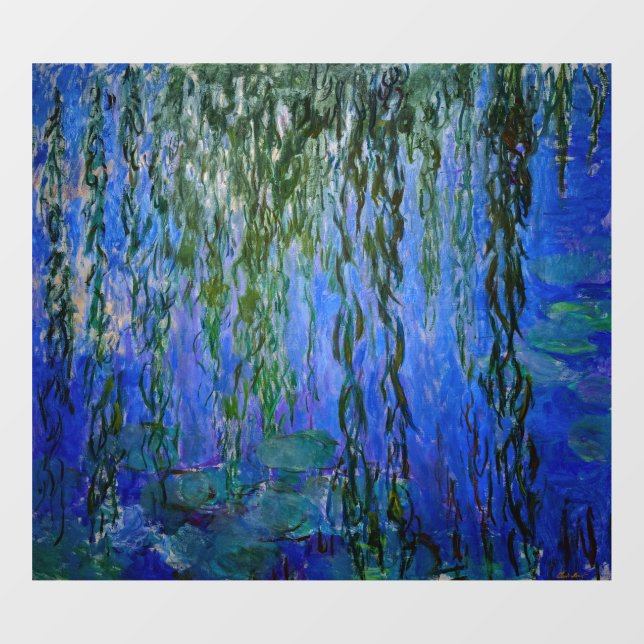Claude Monet - Water Lilies with weeping willow (Sheet)