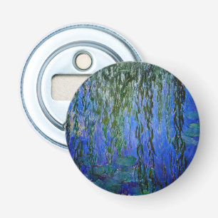 Claude Monet - Water Lilies with weeping willow Bottle Opener