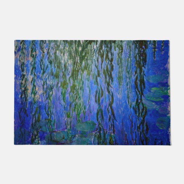 Claude Monet - Water Lilies with weeping willow Doormat (Front)