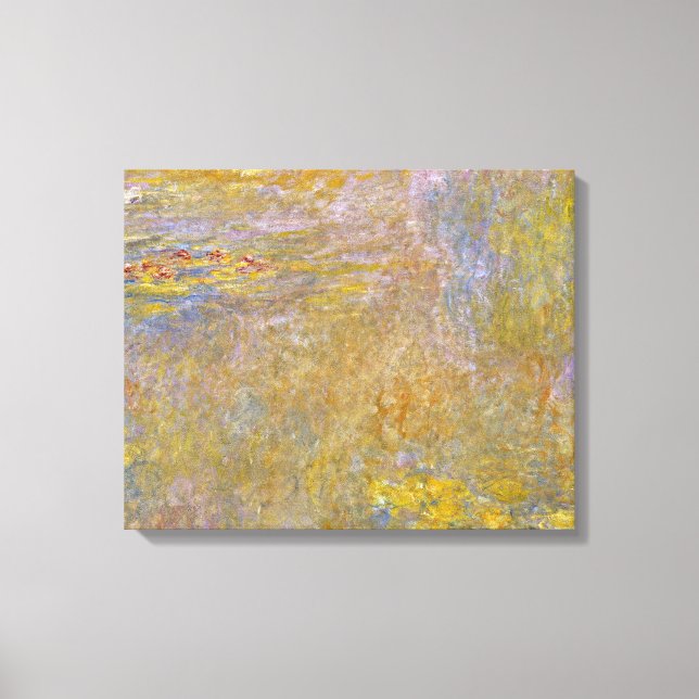 Claude Monet - Water Lilies ( Yellow Nirvana) Canvas Print (Front)