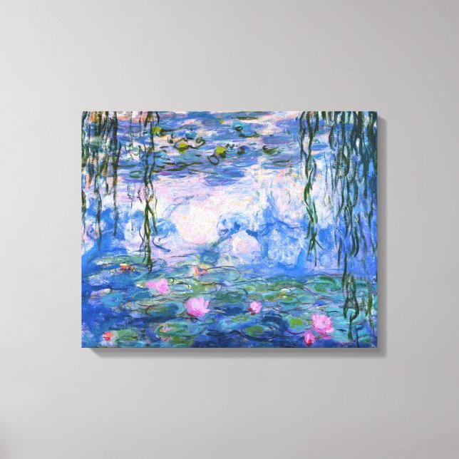 Claude Monet Water Lillies 1919 Canvas Print (Front)