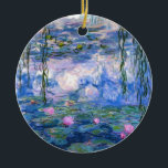 Claude Monet Water Lillies 1919 Ceramic Tree Decoration<br><div class="desc">Title: Water Lilies
Artist: Claude Monet
Year: 1919</div>