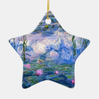 Claude Monet Water Lillies 1919 Ceramic Tree Decoration