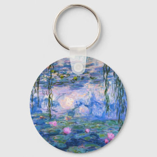 Claude Monet Water Lillies 1919 Key Ring