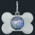 Claude Monet Water Lillies 1919 Pet Tag<br><div class="desc">Title: Water Lilies
Artist: Claude Monet
Year: 1919</div>