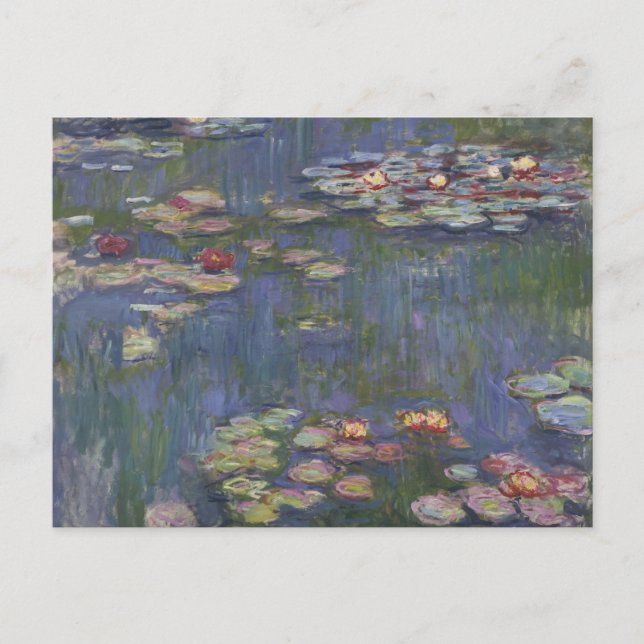 Claude Monet Water Lillies Postcard (Front)