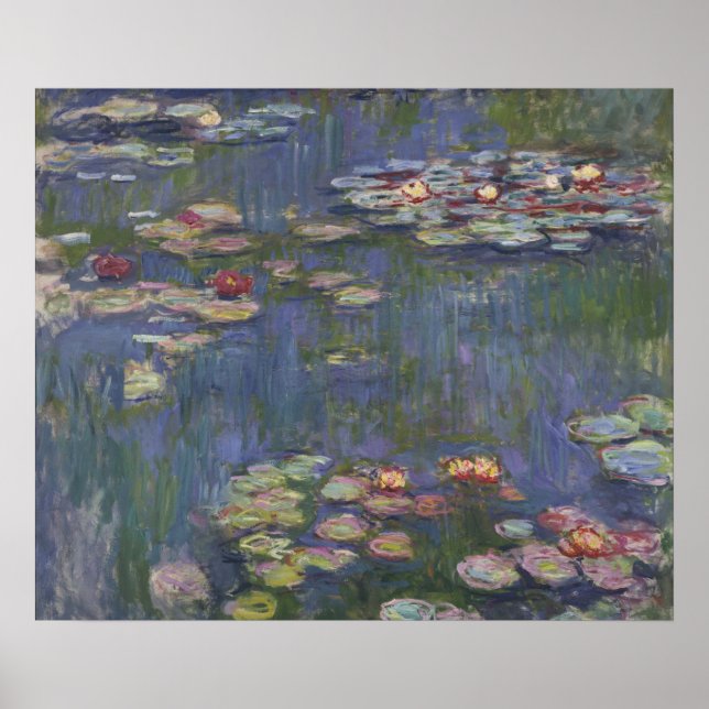 Claude Monet Water Lillies Poster (Front)