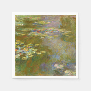 Claude Monet - Water Lily Pond 1917 Napkin
