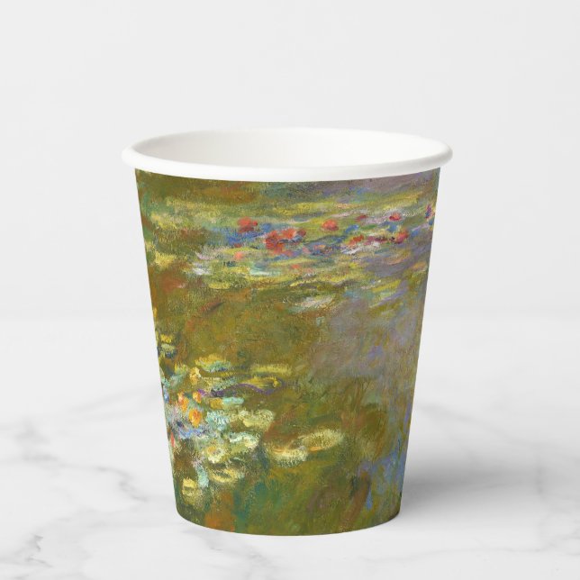 Claude Monet - Water Lily Pond 1917 Paper Cups (Front)