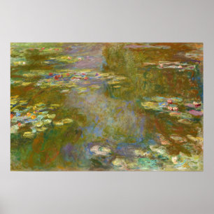 Claude Monet - Water Lily Pond 1917 Poster