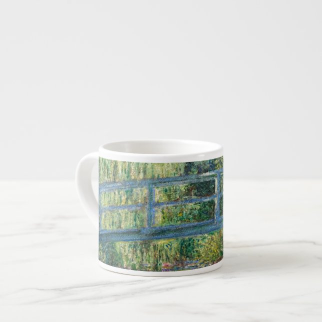 Claude Monet - Water Lily pond, Green Harmony Espresso Cup (Front Left)
