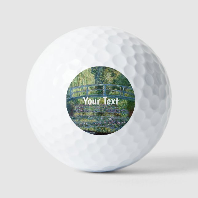Claude Monet - Water Lily pond, Green Harmony Golf Balls (Front)