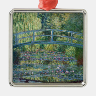 Claude Monet - Water Lily pond, Green Harmony Metal Tree Decoration