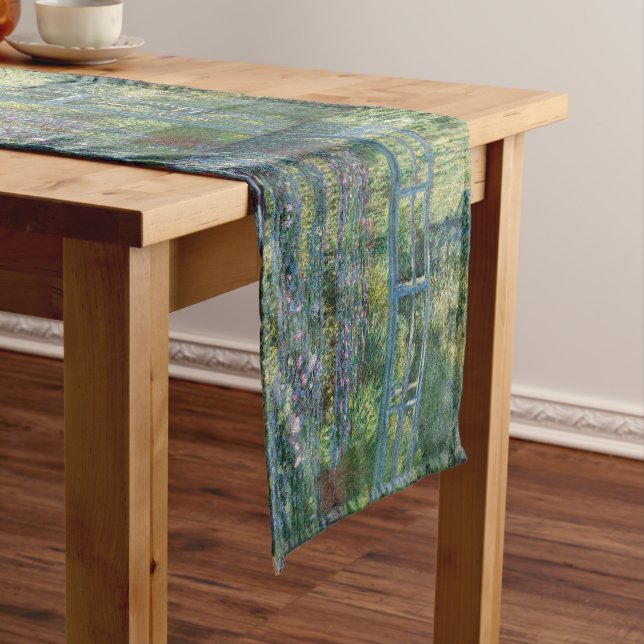 Claude Monet - Water Lily pond, Green Harmony Short Table Runner (In Situ)